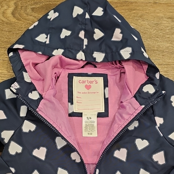 Carter's Navy Color Change Rain Jacket - Picture 2 of 3